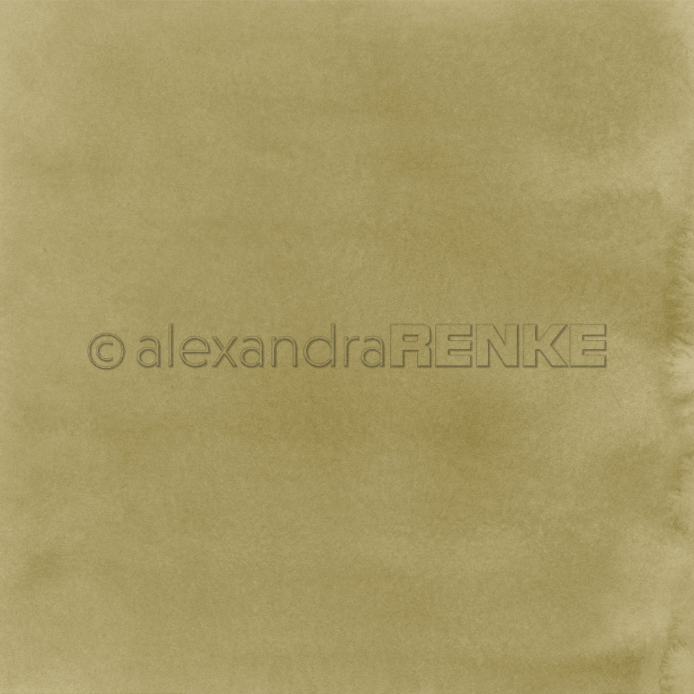 Olivgrünes Designpapier Mimi Graubeige mit einem Wasserzeichen, auf dem © alexandraRENKE steht.