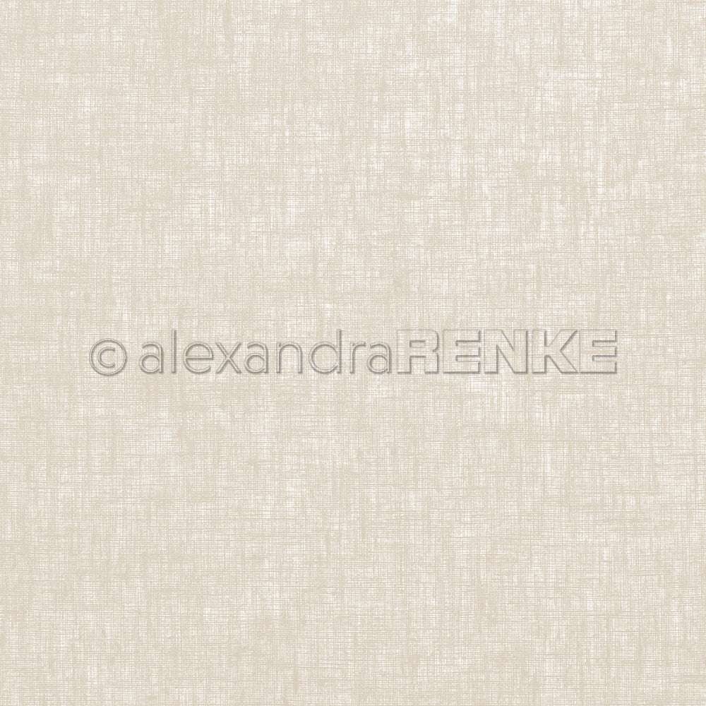 Beigefarbener, strukturierter Hintergrund mit dezentem Kreuzschraffurmuster, ideal für Papierprojekte oder zum Buchbinden, mit dem Schriftzug "Alexandra Renke" in der Mitte.
