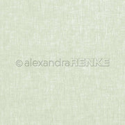 Hellgrünes Designpapier mit strukturiertem Hintergrund von Alexandra Renke, mit einem dezenten Kreuzschraffurmuster und einem schwachen Wasserzeichen in der Mitte - perfekt für Papierprojekte wie Grußkarten.