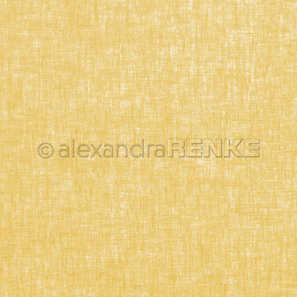Gelber Strukturstoff mit dezentem Kreuzschraffurmuster von Alexandra Renke, ideal für Papierprojekte, die einen kreativen Touch und einen weichen, gewebten Look brauchen.