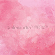 Weicher, gemischter rosa Aquarellhintergrund mit weißen Sprenkeln - ideal für kreative Projekte oder als auffälliges Aquarellwunder Leuchtendrosa Designpapier von Alexandra Renke.