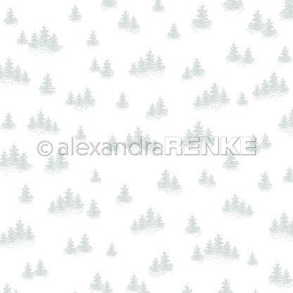 Design paper 'Fir forest variety jasper green'