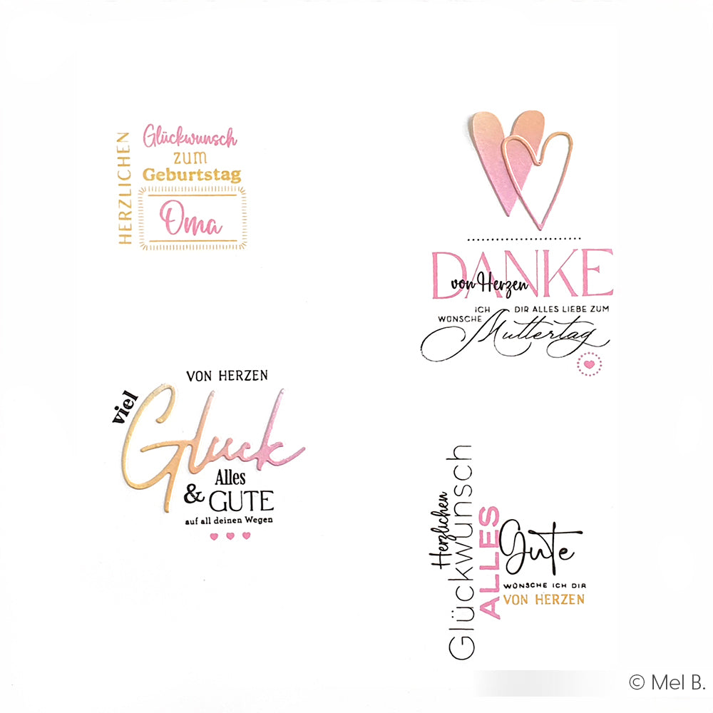 Bundle Clear Stamps 'Glückwünsche'