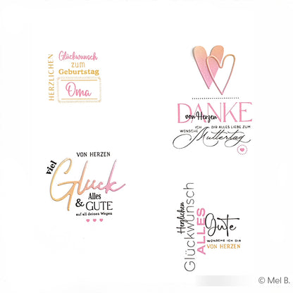 Bundle Clear Stamps 'Glückwünsche'