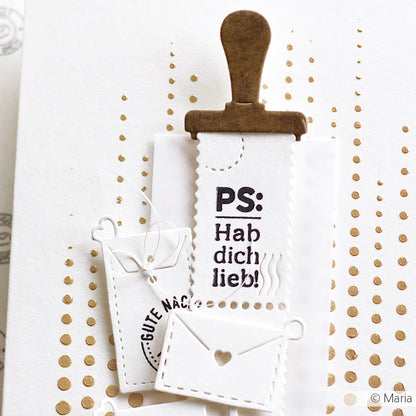 Clear Stamp 'Post von Herzen'