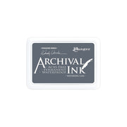 Ein rechteckiges Ranger Archival Ink Pad mit der Aufschrift Acid Free, Permanent, Waterproof, Watering Can - ideal für alle, die hochwertige Stempeltinte oder permanente Tinte für bleibende Eindrücke suchen.