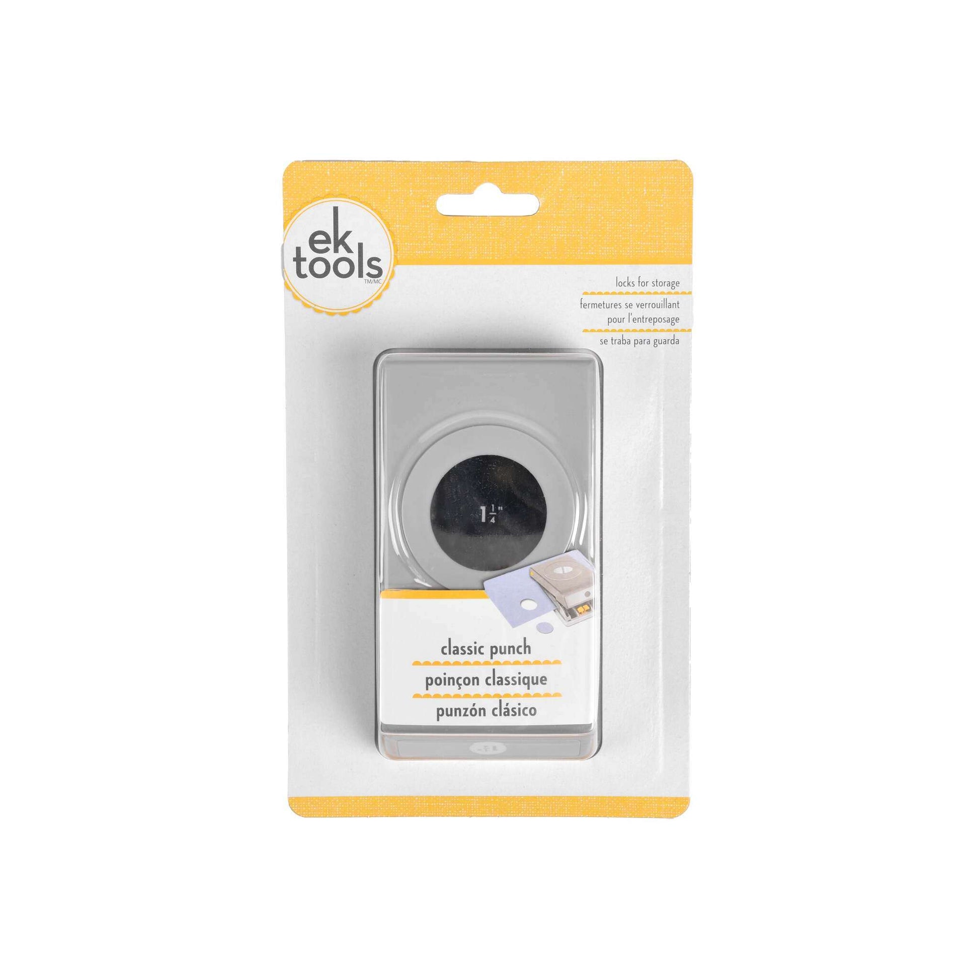 Die klassische Stanze von EK Tools ist perfekt für die Herstellung von 1,5-Zoll-Kreisen aus Papier - ideal für Scrapbooking- und Kartenprojekte - und wird in einer Verpackung geliefert.