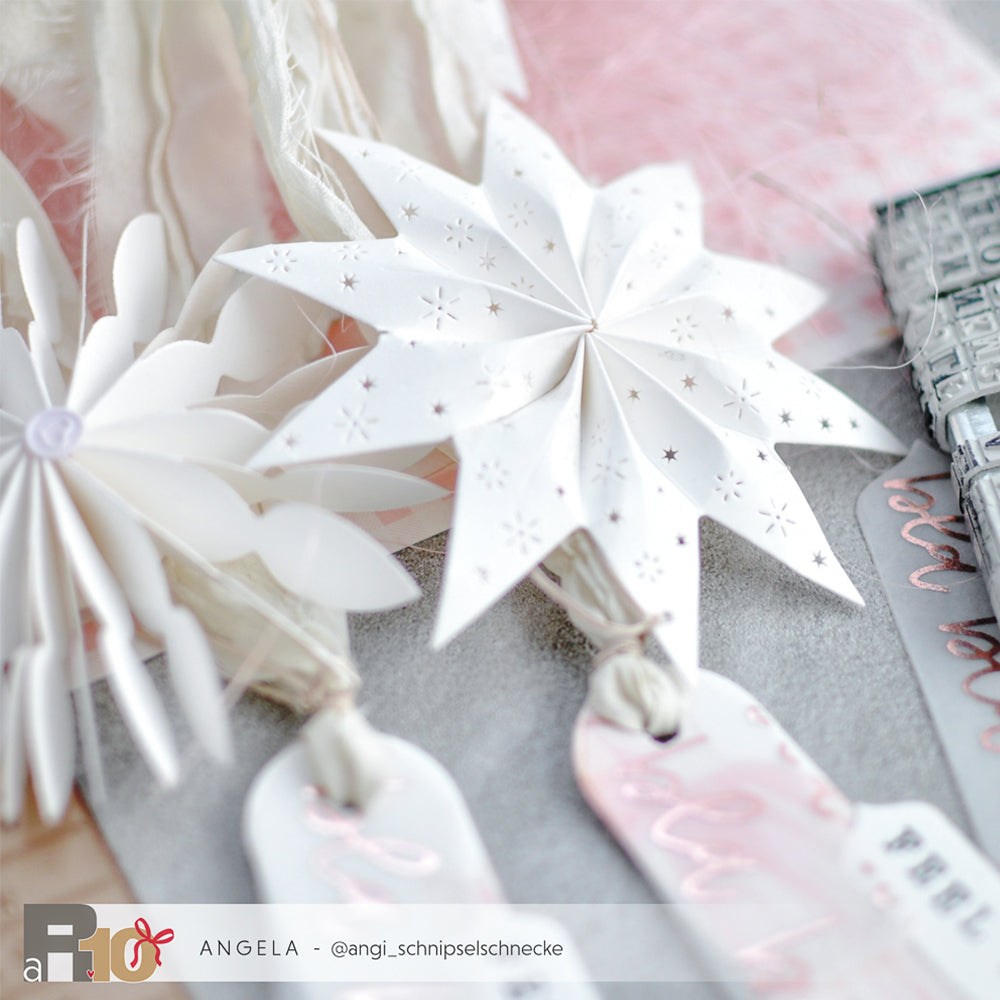 Die 'Rosette with Snow Crystals'