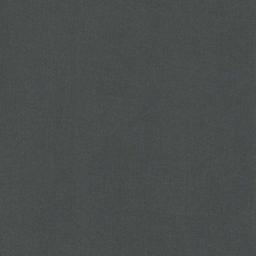 Dunkelgrauer Strukturstoff mit dezentem Webmuster, gleichmäßiger Färbung und einer Optik, die an Buchleinen erinnert. Marke: ☆.