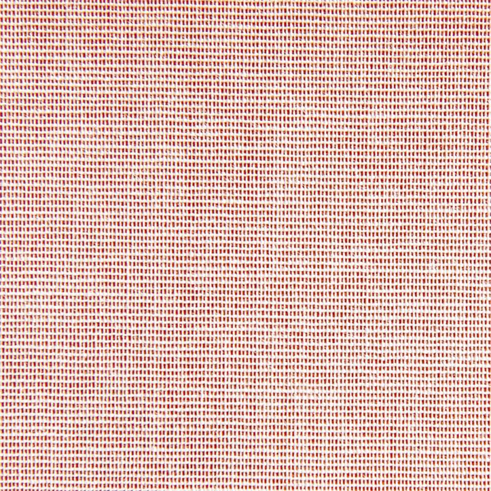 Nahaufnahme von ☆ Buchleinen, einem strukturierten, gewebten Viskosegewebe mit rötlich-braunem und beigem Gittermuster.