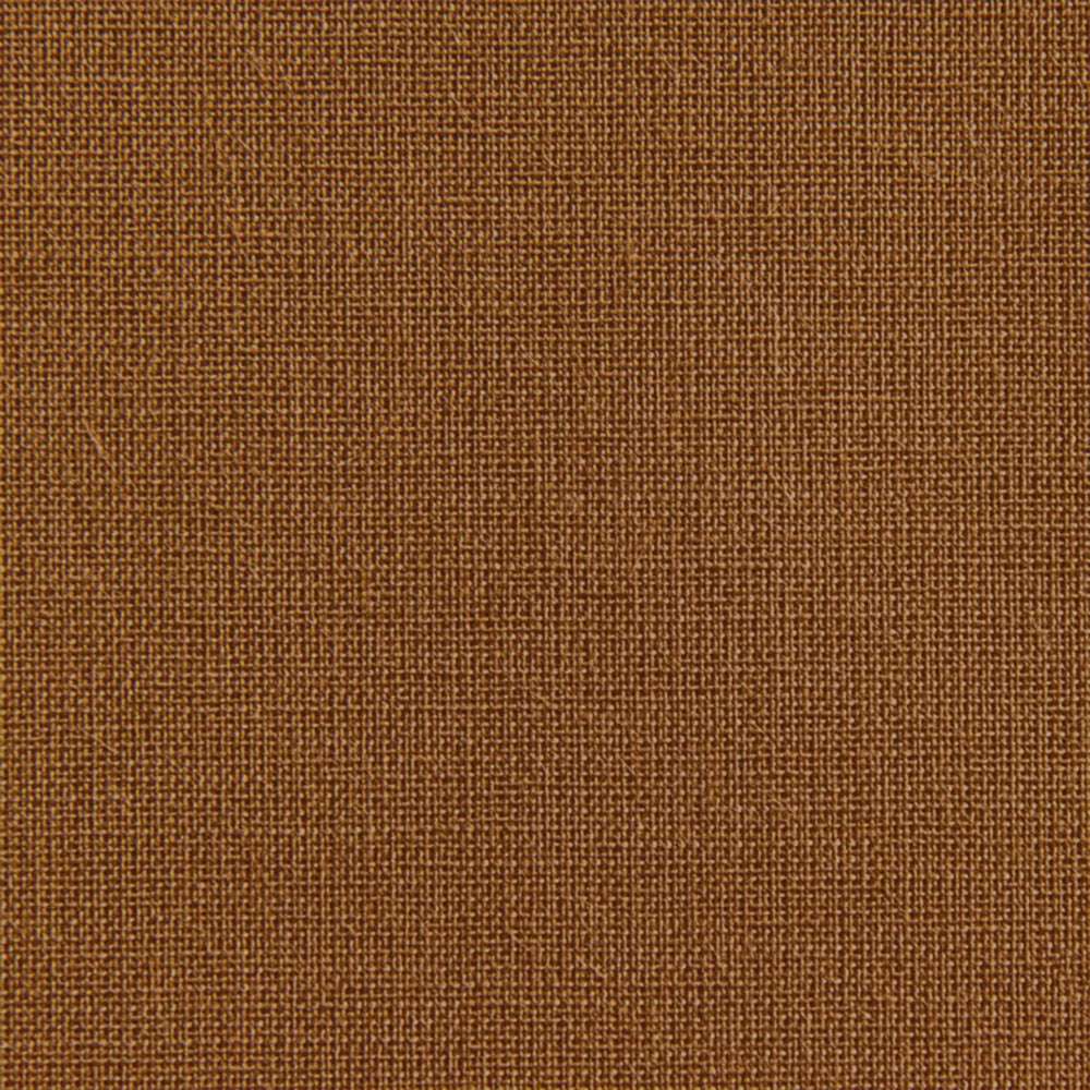 Nahaufnahme von braunem ☆ Viskosegewebe mit einem feinen, strukturierten Gittermuster, das an klassische Buchleinen erinnert.