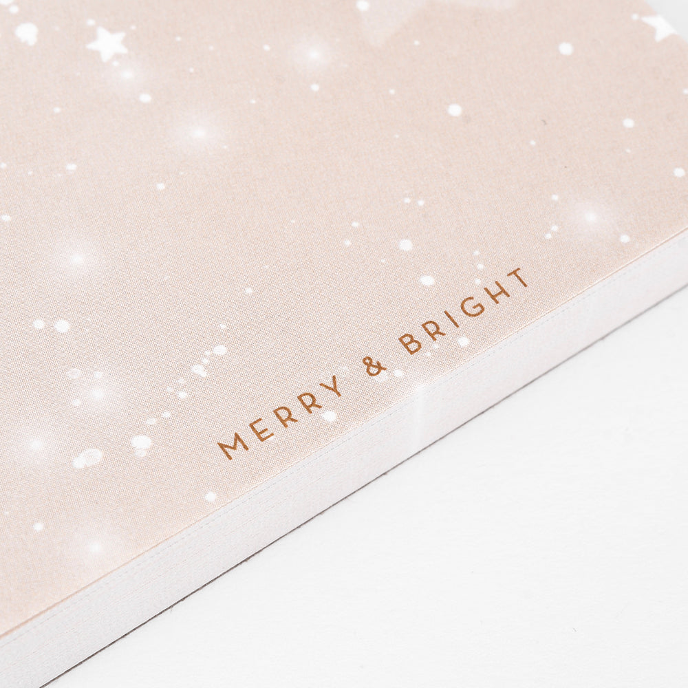 Kreativblock 'Sternenhimmel merry & bright' 8,5 x 11,5 cm