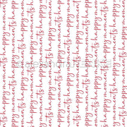 Roter handgeschriebener SALE-Text wiederholt sich vertikal in Reihen auf weißem Hintergrund und erinnert an den Stil von Bucheinbandpapier - ideal für kreatives Buchbinden. Von Alexandra Renke.