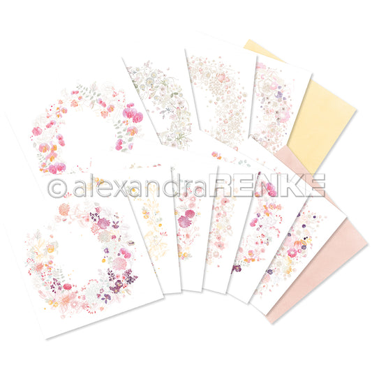 Bundle Designpapiere 'Blumenkranz'