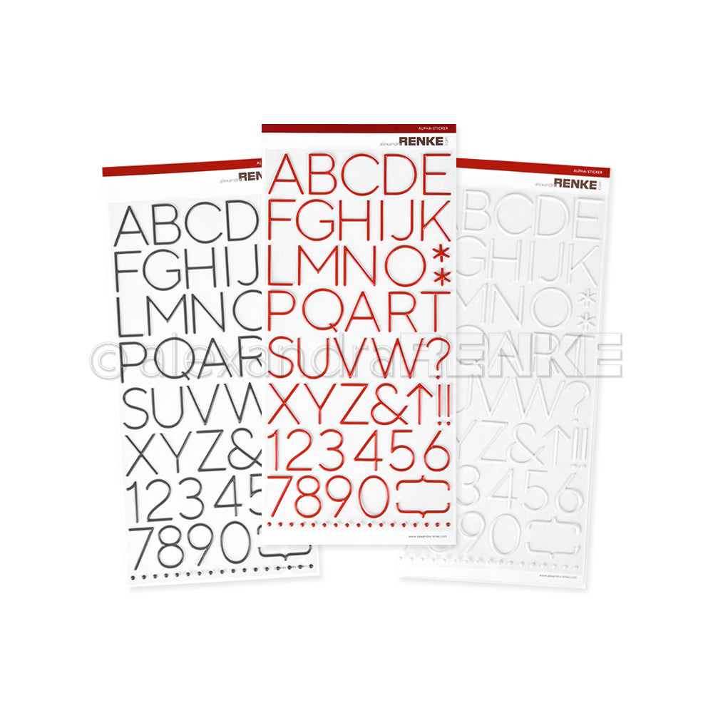 Bundle Alpha Sticker Großes Alphabet – alexandrarenke