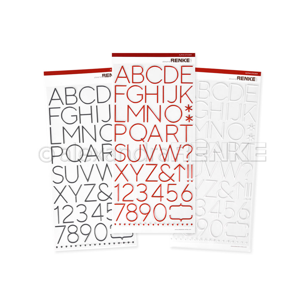 Bundle Alpha Sticker Großes Alphabet – alexandrarenke