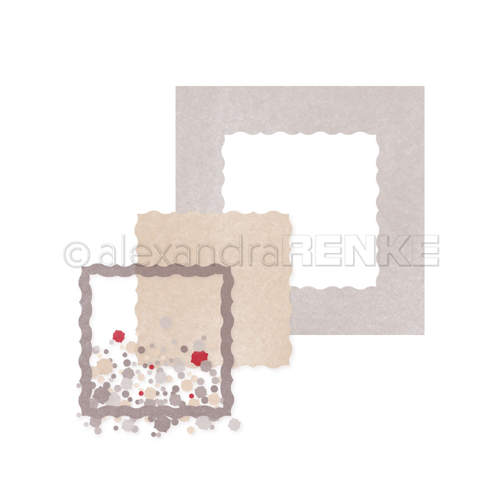 Bundle PAPPcut 'Quadrat mit Ornamentrand'