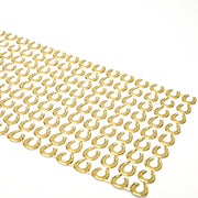 Ein Bogen mit goldenen Hufeisenmustern auf Weiß von ☆-ideal für Papierarbeit oder als elegante Dekoelemente in Ihren kreativen Projekten.