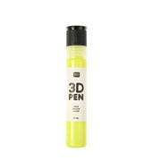 Gelber 3D-Stift mit schwarzer Kappe von Rico Design, fasst 27 ml Gel-Tinte - ideal für die Herstellung von individuellen Emaille-Punkten und einzigartigen Bastelprojekten.