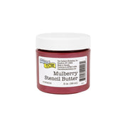 Ein Tiegel TCW Mulberry Stencil Butter, ideal für Mixed-Media-Projekte, ist in einer 2-Unzen-Packung mit weißem Deckel und Produktetikett auf der Vorderseite erhältlich.