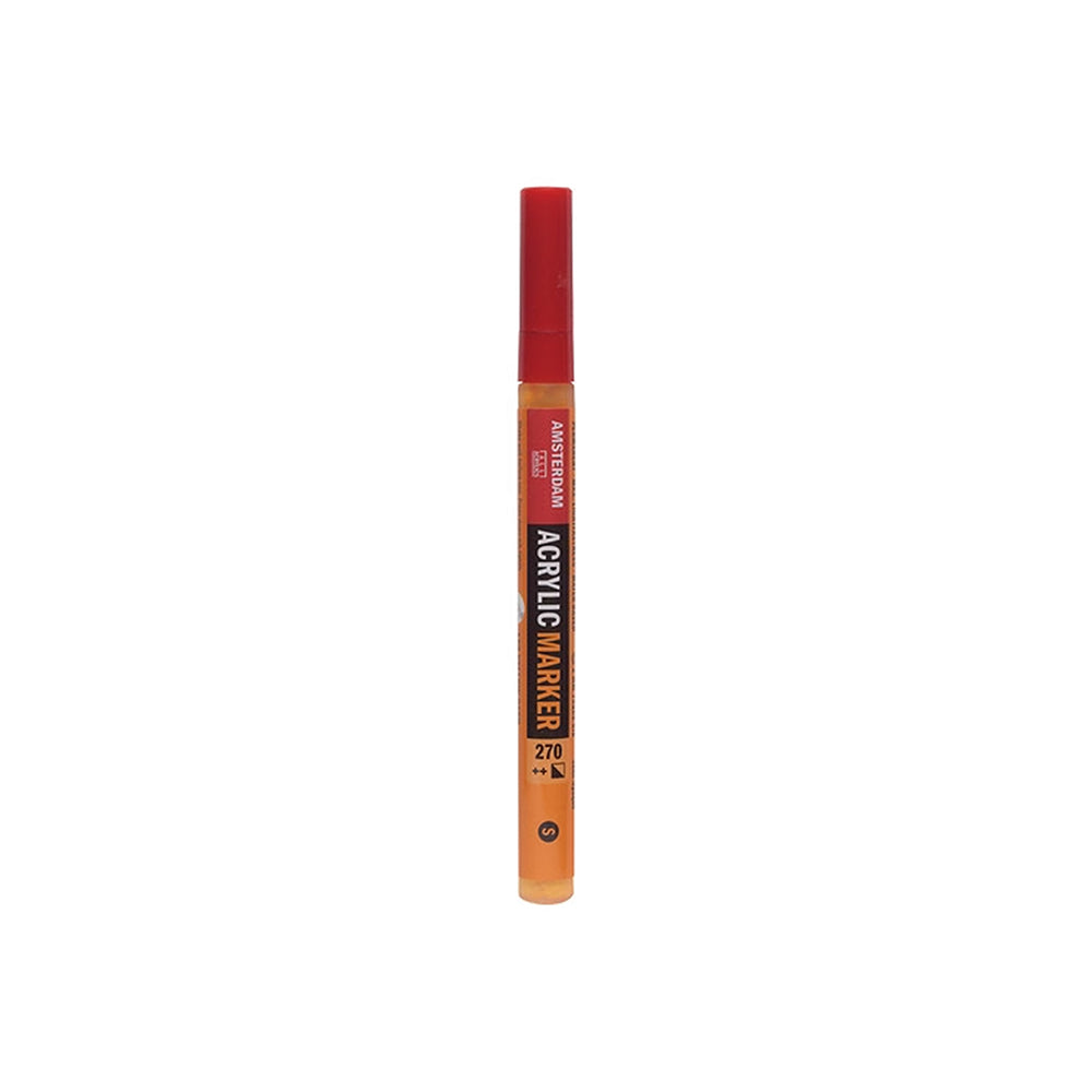 Amsterdam-Acrylmarker in Orangetönen, gefüllt mit Farbe auf Wasserbasis.