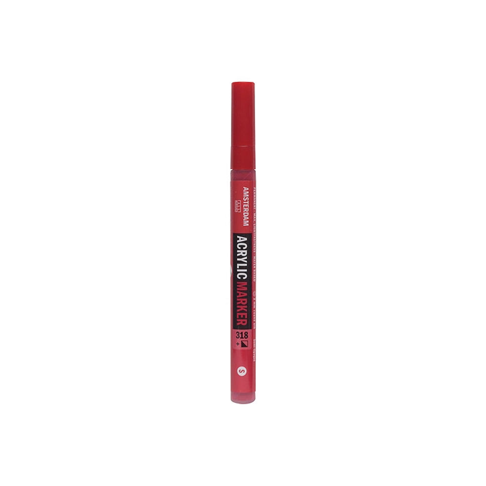 Amsterdam Roter Acrylmarker mit Farbe auf Wasserbasis.