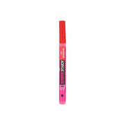 Rosa Acrylmarker Amsterdam mit roter Kappe, gefüllt mit Farbe auf Wasserbasis.