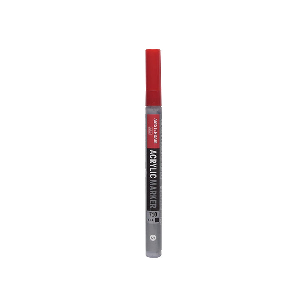 Amsterdam-Acrylmarker mit roter Kappe zum Setzen lebhafter Farbakzente.