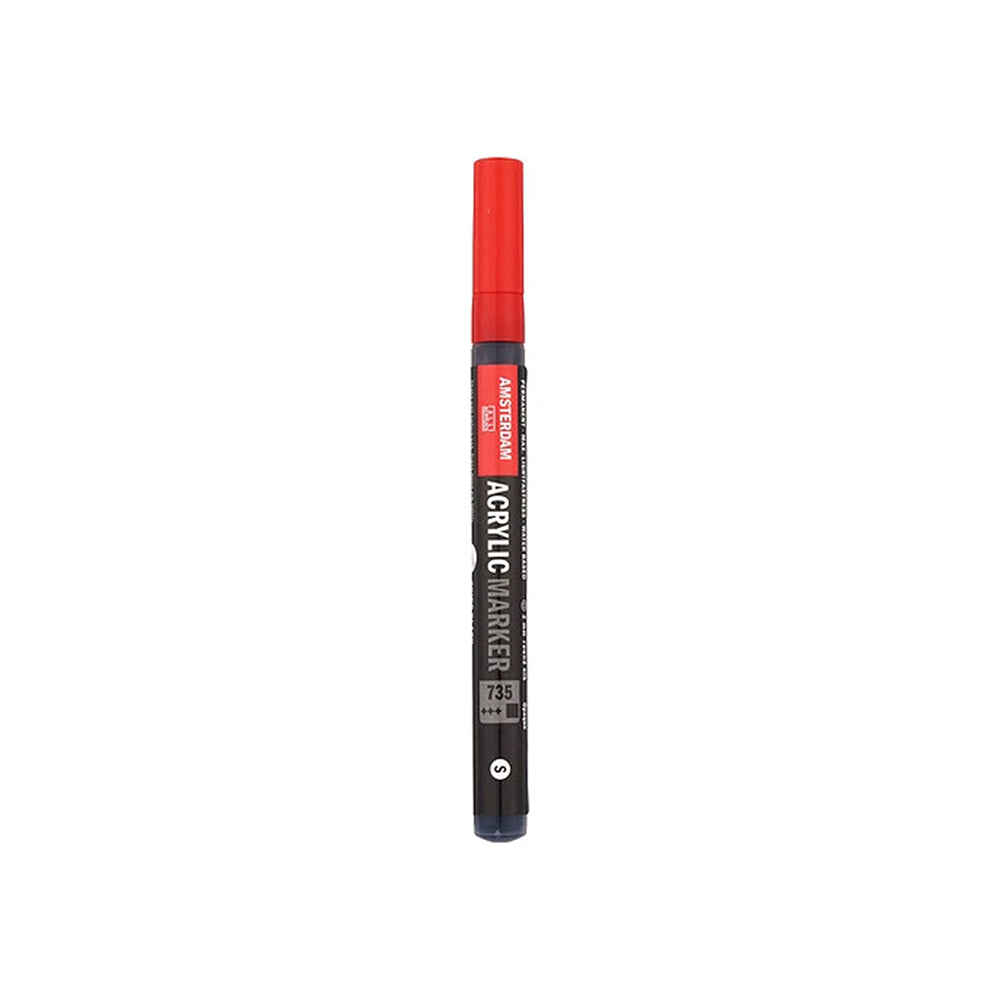 Roter Acrylmarker von Amsterdam zum Setzen lebhafter Farbakzente.