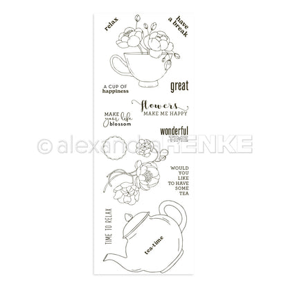 Clear Stamp 'Blumen zum Tee'