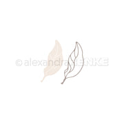 Logo mit zwei stilisierten Birnenblättern und dem Schriftzug alexandraENKE.
