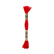 Dieser Strang leuchtend rotes Stickgarn von DMC Baumwollgarn ist perfekt für Ihr nächstes Projekt.