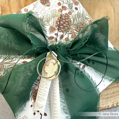 Chiffon Ribbon 'Dark Green'