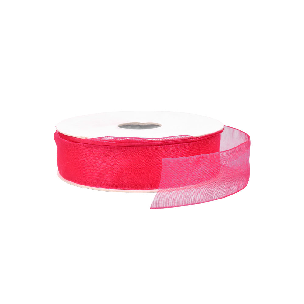 Organza ribbon 'Magenta' wide