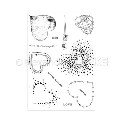 Clear Stamp 'Herzen - Liebe'