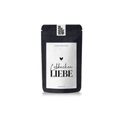 Rooibos-Tee der Marke „Tate-Tee-Tata“ mit der Aufschrift „Lebkuchen Liebe“ im Beutel.