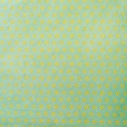 Aquafarbener Hintergrund mit einem sich wiederholenden Muster aus kleinen gelben Blumen, perfekt für Geschenkverpackungen oder zum Buchbinden. Hergestellt auf hochwertigem nepalesischem Papier von ☆ für eine elegante, charmante Note.