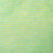 ☆ Texturiertes hellblau-grünes Nepalpapier mit gelbem Blumenmuster - perfekt für Buchbinden oder stilvolle Geschenkverpackungen.