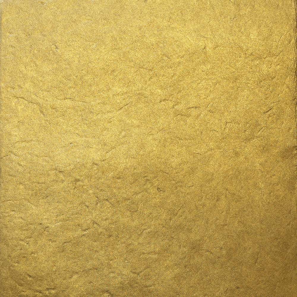 ☆ Nepalpapier gold mit glänzender, strukturierter Oberfläche und metallischem Finish - ideal zum Verpacken von Geschenken oder zum Buchbinden.