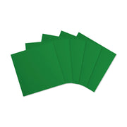 Fünf grüne Blätter „strukturiertes Papier“ von Alexandra Renke sind vor einem weißen Hintergrund aufgefächert; jedes Blatt besteht aus stabilem 216 g/m²-Karton.