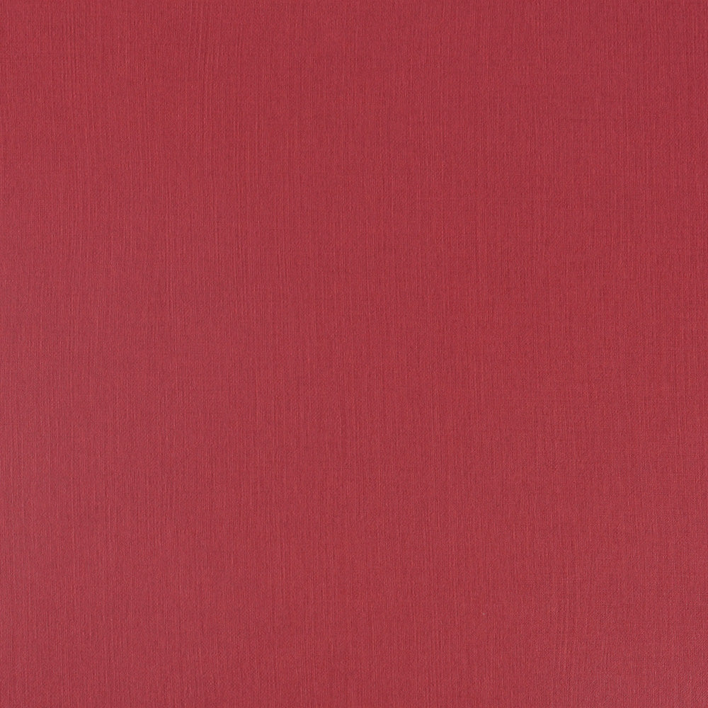 Rotes, strukturiertes Gewebe mit feiner vertikaler Bindung, das an Spezialpapier Buchbinden erinnert - ideal für elegante Buchbindeprojekte.