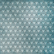 Das Geschenkpapier von ☆ zeigt ein teal-schwarzes geometrisches Rautenmuster mit Punkten und Linien auf strukturiertem Nepalpapier - ideal als nachhaltiges Geschenkpapier.