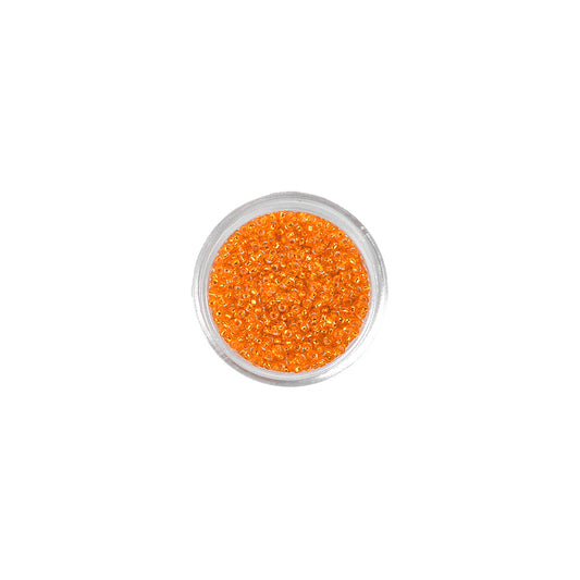 Japanische Miyuki 1,5 mm mit Silbereinzug 'Orange'