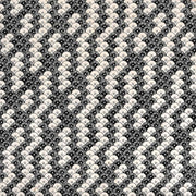 Sich wiederholendes schwarz-weißes Fächer- und Halbkreismuster mit detaillierten Linien auf beigem Nepalpapier, ideal für Geschenkverpackungen oder Bucheinbände. Marke: ☆.