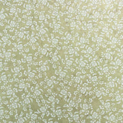 ☆ Hellgrünes Nepalpapier mit einem entzückenden gelbgrünen Blütenmuster - kleine weiße Blüten und Blätter, die elegant verstreut sind - perfekt für einzigartiges Geschenkpapier.