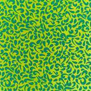Abstraktes grünes und gelbes tropfenförmiges Muster, gleichmäßig verstreut - ideal für Buchbinden oder Geschenke Verpacken, und verleiht einzigartiges Nepalpapier-Flair ☆.