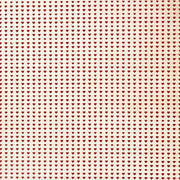 Muster aus kleinen roten Herzen in gleichmäßigen Abständen auf hellbeigem Nepalpapier von ☆, ideal zum Verpacken von Geschenken oder zum Buchbinden.