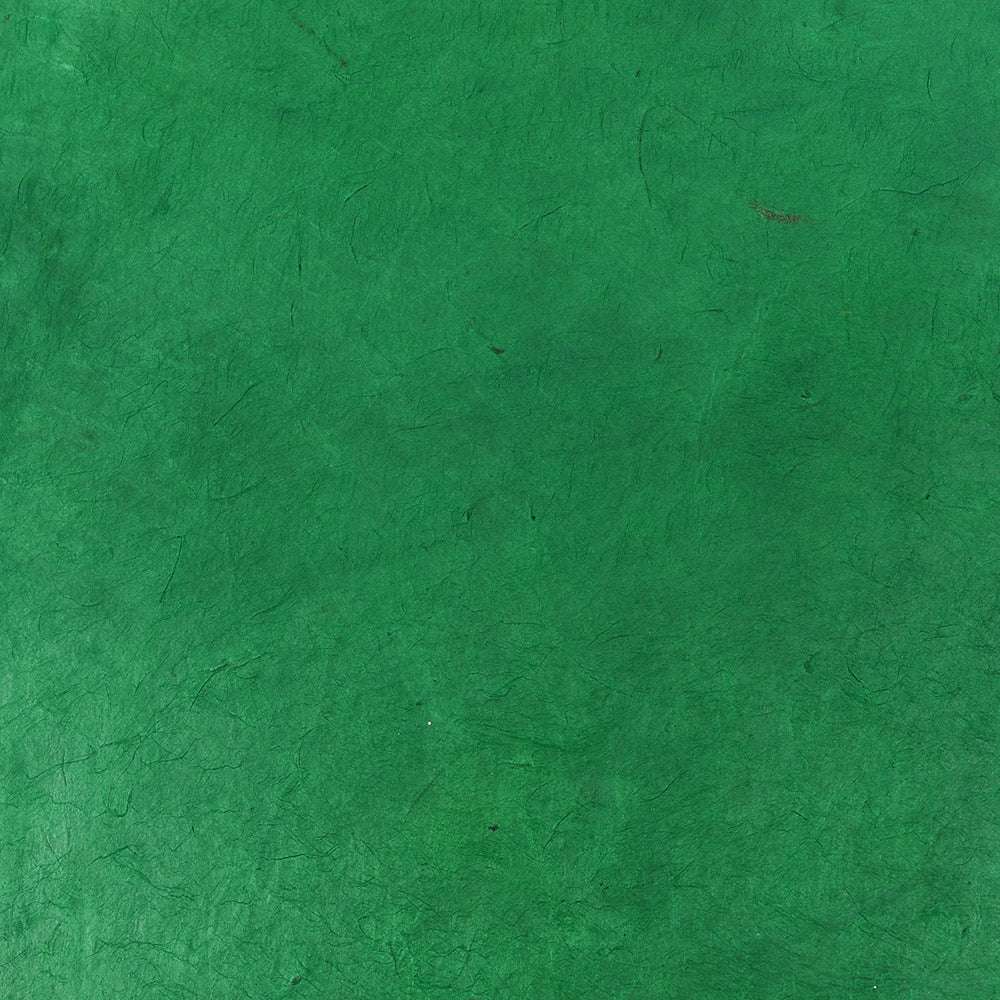 Grünes strukturiertes Nepalpapier von ☆ mit dezenten Falten und Naturfasermustern - ideal zum Buchbinden oder Einwickeln eleganter Geschenke.