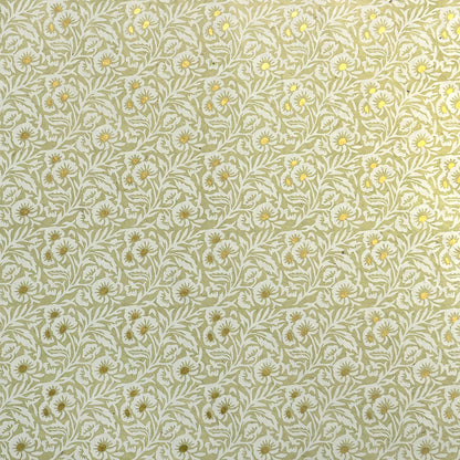 Nepal paper 'Flower pattern sea green'