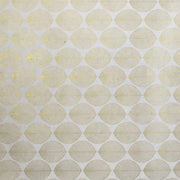 Beige-weißes geometrisches Muster mit sich überlappenden Kreisen und feinen diagonalen Linien auf strukturiertem Nepalpapier von ☆-perfekt für Handarbeit oder Geschenkverpackungen.